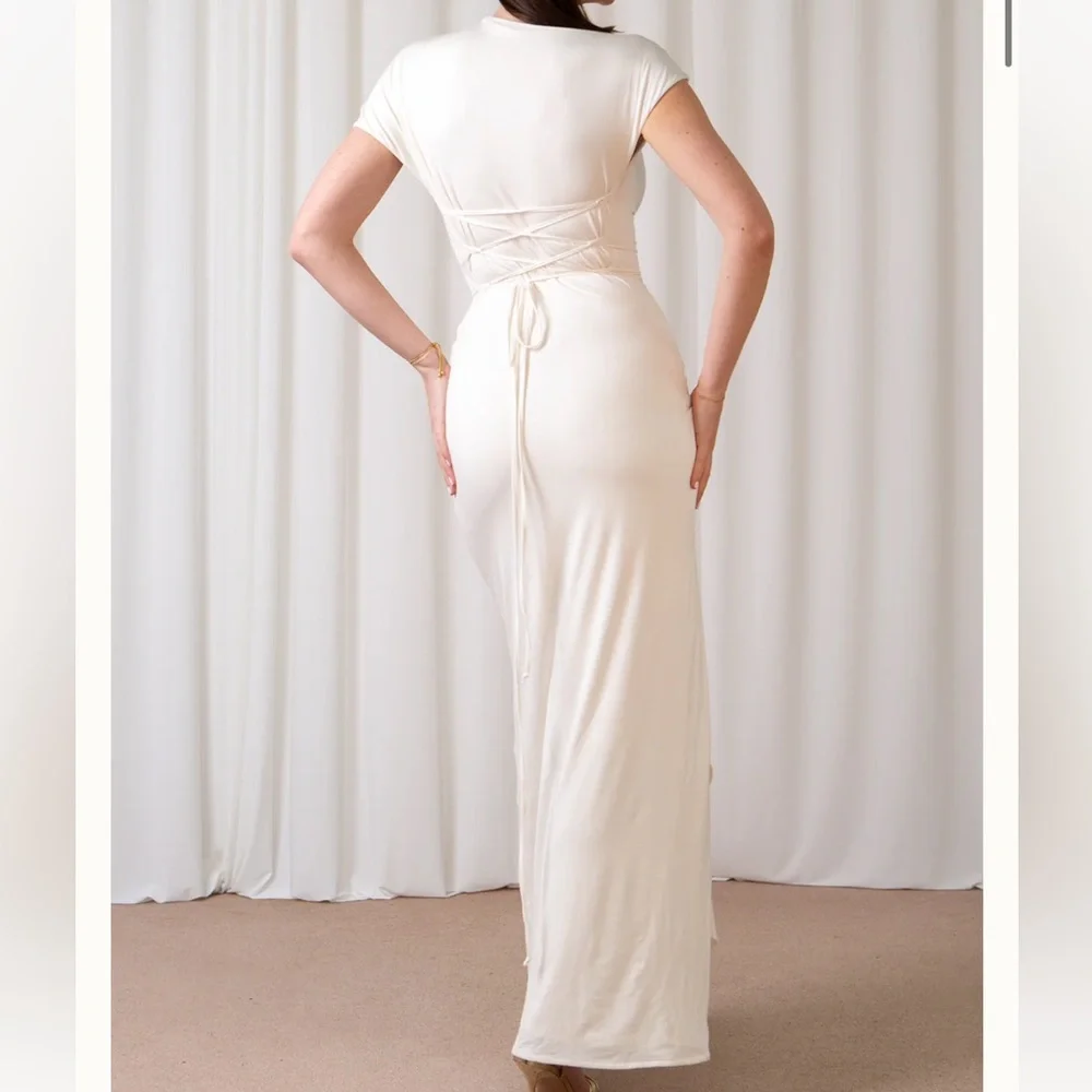 aym nwt Venus dress in natural - Picture 3 of 12